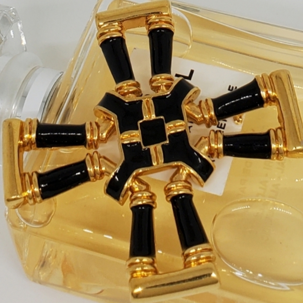 Vintage St. John Rare Signed Large Maltese Cross Brooch